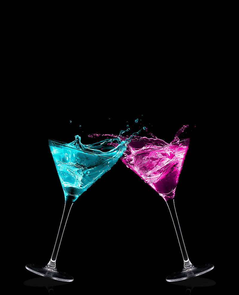 Neon Cocktail, cocktails, colors, HD phone wallpaper