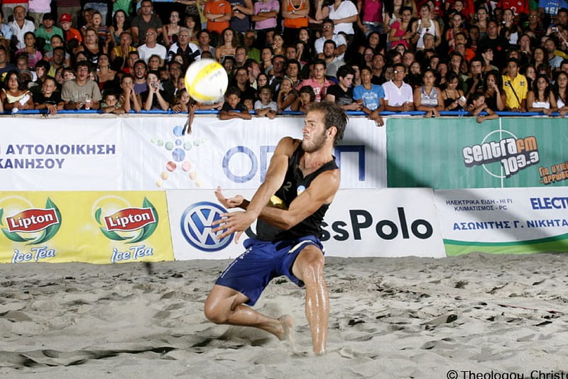 The art of the game, beachvolley, volleyball, thanos maroulis, greek master-s -09, kalymnos, HD wallpaper