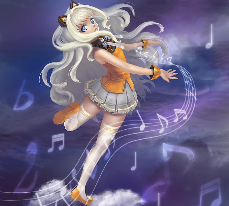 SeeU, superstar, cg, neko, bonito, anime, hot, beauty, anime girl