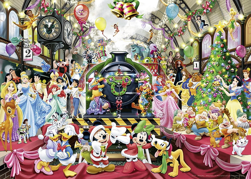 Disney World, world, fantasy, all, luminos, princess, disney, HD wallpaper