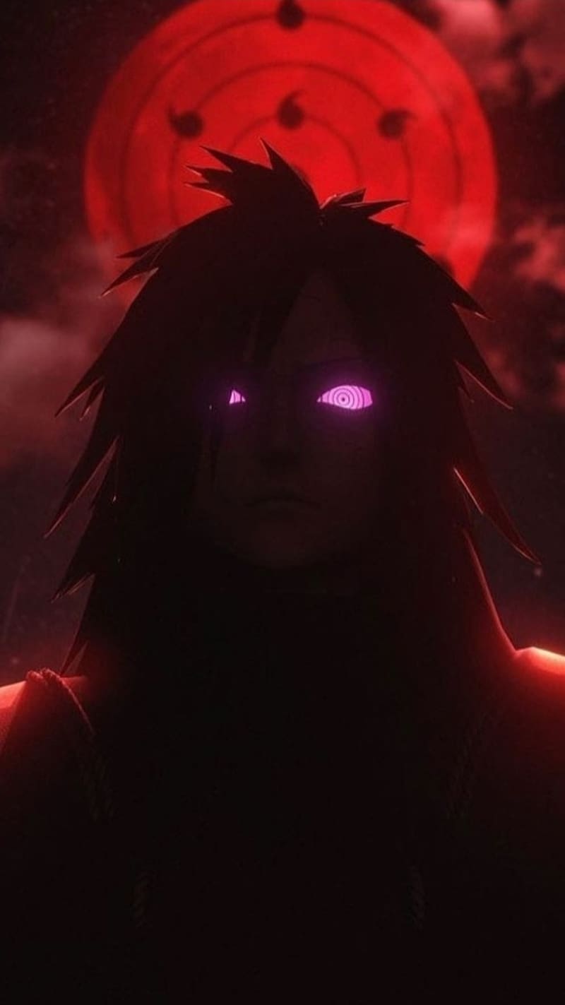 Naruto Live, Madara With Purple Eyes, madara, purple eyes, sage mode, anime, animation, HD phone wallpaper