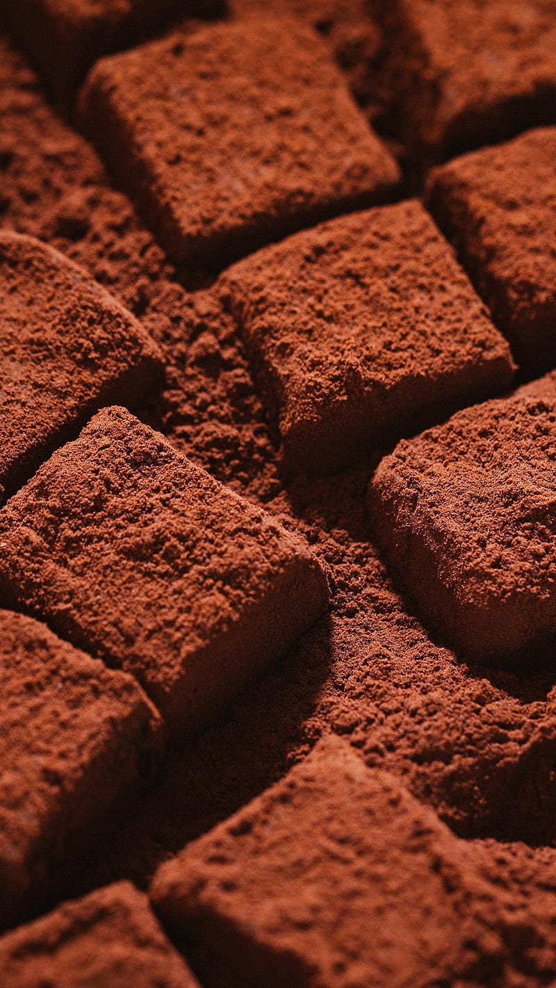 Chocolate Cubes, cacao, cocoa, food, powder, sweet, HD phone wallpaper
