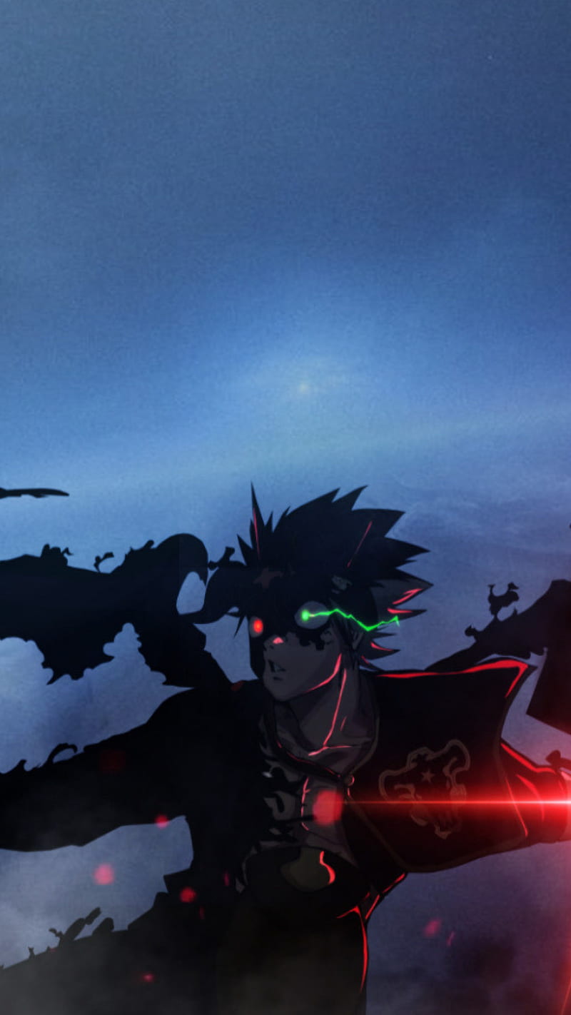 Asta Wallpaper 4K, Silhouette, Black Clover