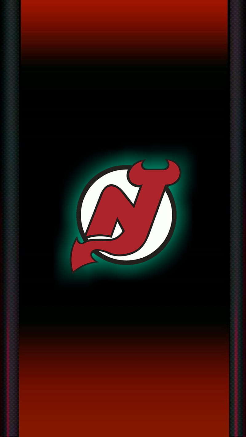 New Jersey Devils, black, green, hockey, new jersey, nhl, nj, red, HD phone wallpaper