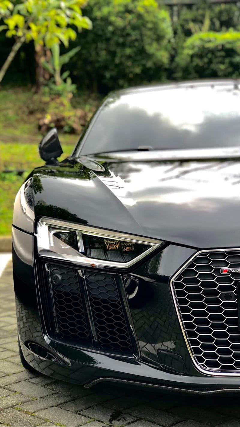 Audi r8 v10 plus, auto, negro, coche, carros, logo, Fondo de pantalla de  teléfono HD | Peakpx