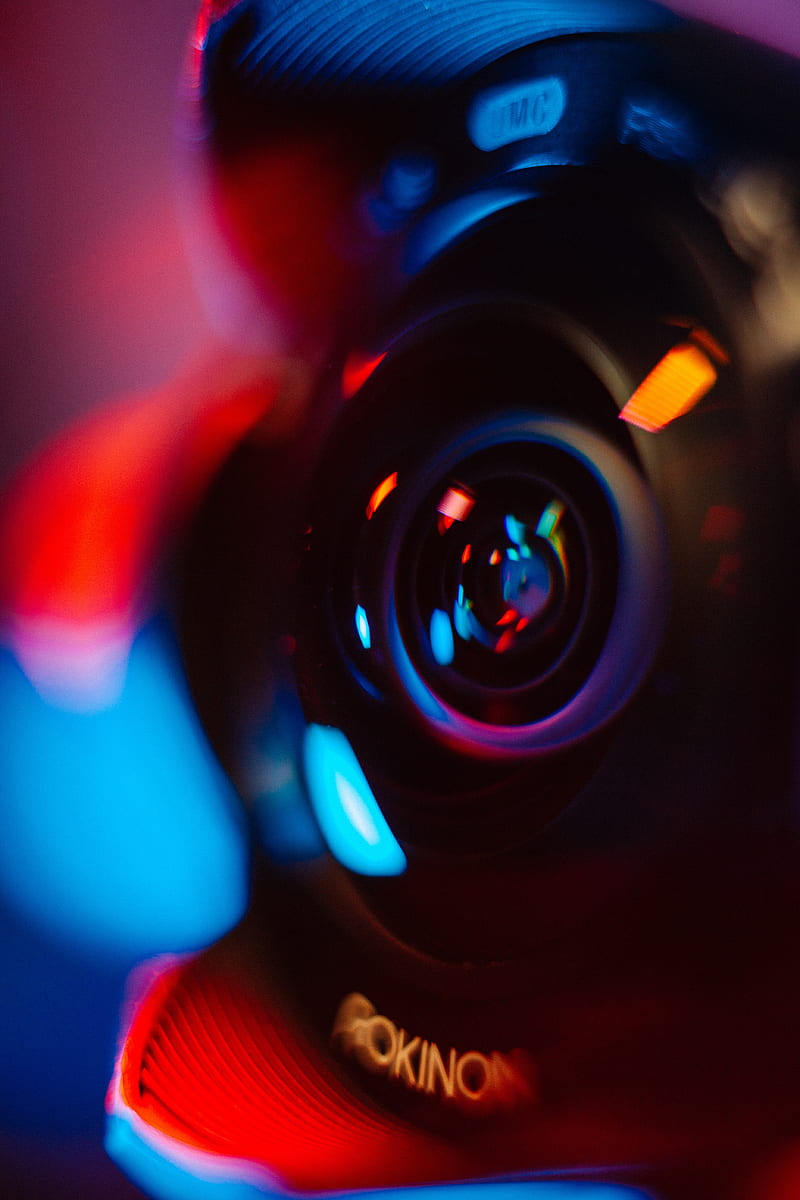 lens, camera, glare, blur, colorful, HD phone wallpaper