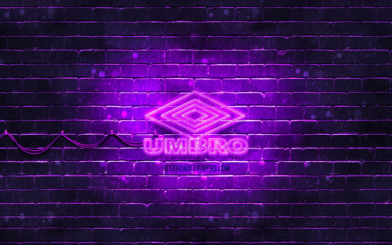 Umbro violet logo violet brickwall, Umbro logo, sports brands, Umbro neon logo, Umbro, HD wallpaper