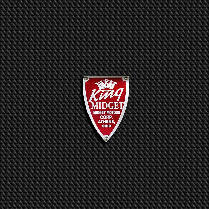 King Midget Carbon, badge, emblem, king midget, HD phone wallpaper