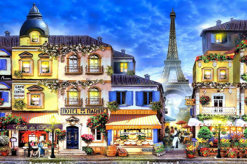 Classical of Paris, architecture, monuments, mounments, digital art, classical, paintings, Paris, cities, weird thing people wear, drawings, groceries, love four seasons, France, places, creative pre-made, coffee shop, skyscrapers, The Eiffel Tower, florists, HD wallpaper