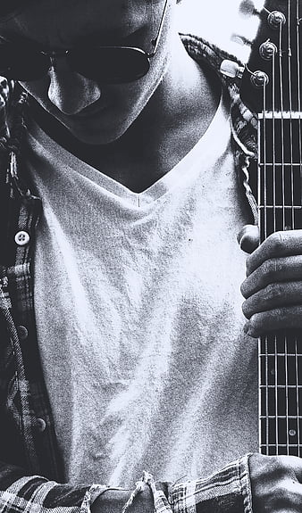 guitar man in classic rock pose stock photo © feedough (#2680241) |  Stockfresh