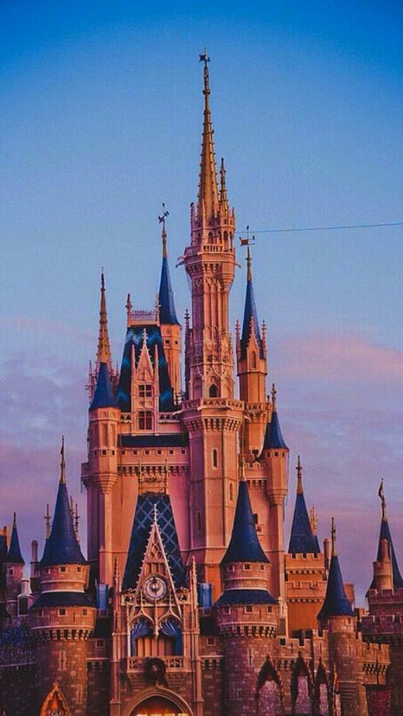 Disney World, castle, HD phone