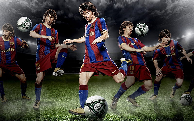 lionel messi, Barcelona, Spain, Catalonia, football stars, Leo, HD wallpaper