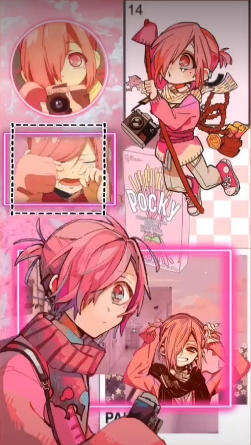 Mitsuba sousuke, 7 wonders, gay, mitsuba, pink, uwu, HD phone wallpaper