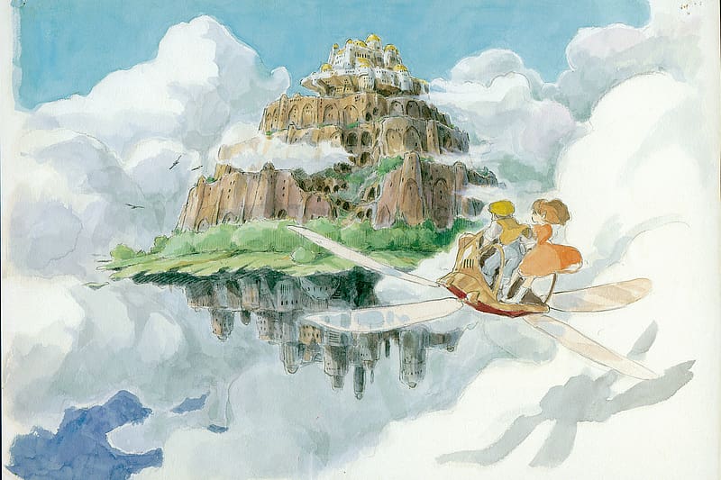 Anime, Drawing, Laputa: Castle In The Sky, Studio Ghibli, HD wallpaper