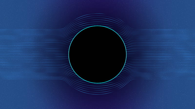 Circle Blue Hole, HD wallpaper