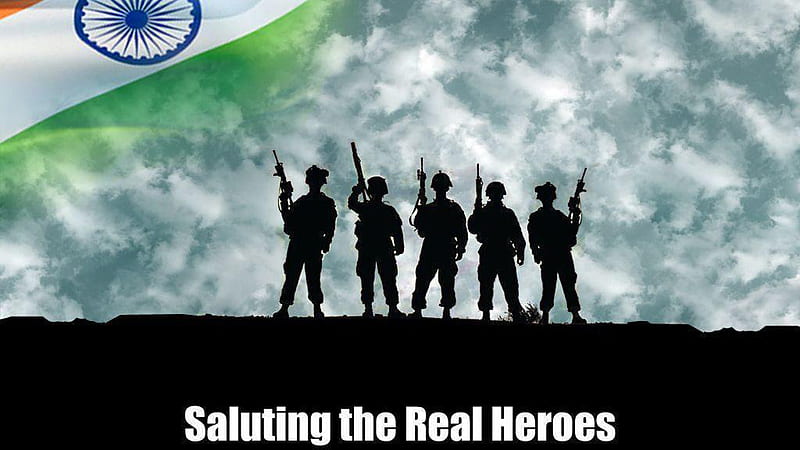 Saluting The Real Heroes Indian Army, HD wallpaper