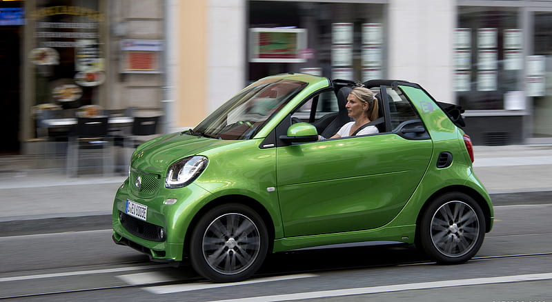 2018 Smart ForTwo Cabrio Electric Drive BRABUS (Color: Electric Green, Tailormade) - Side , car, HD wallpaper