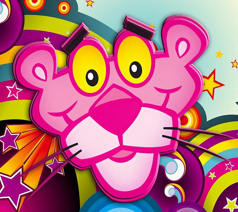 Pink Panther, cartoon, funny, HD wallpaper