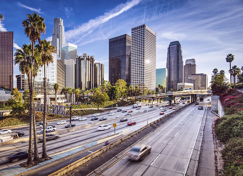 Cities, City, Street, California, Los Angeles, HD wallpaper