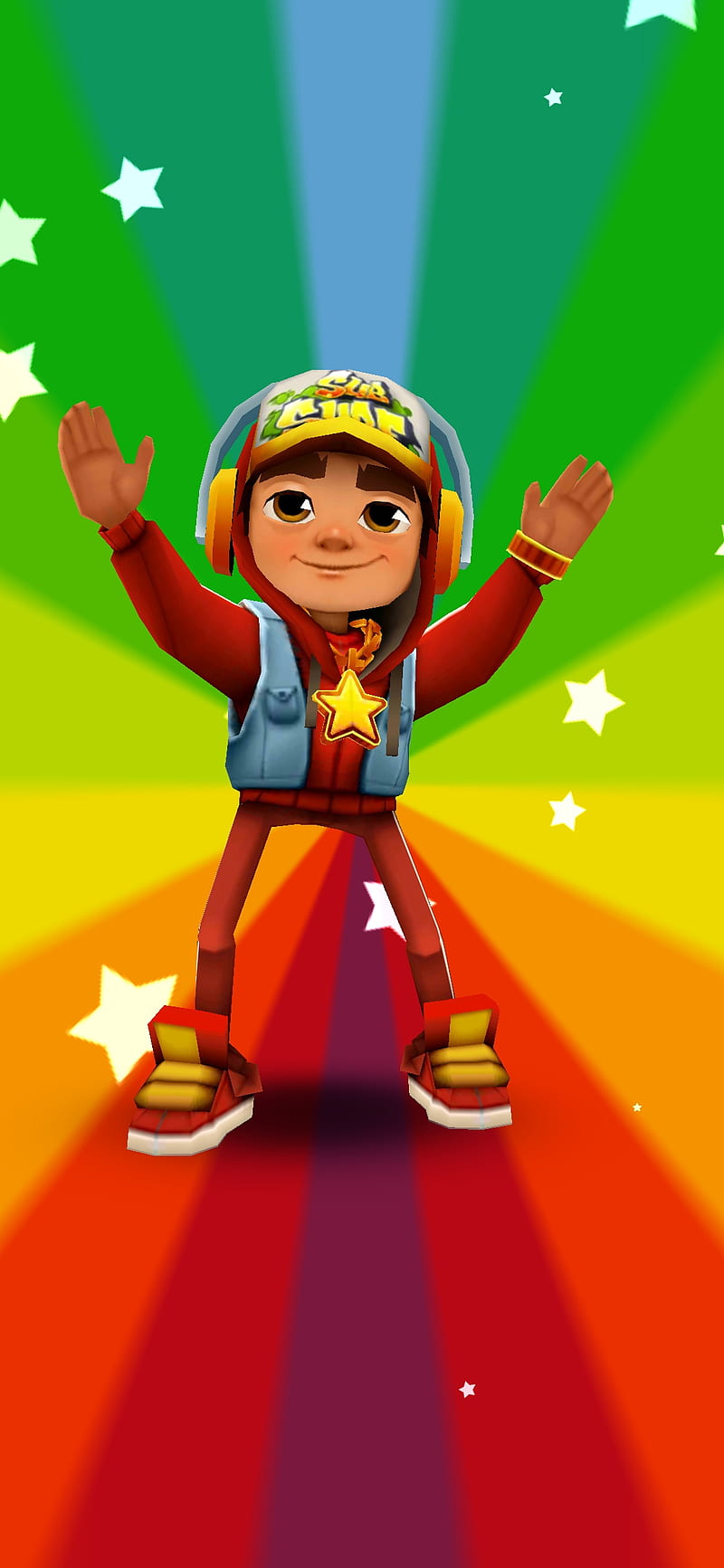 Retro Badge Subway Surfers Jake - Subway Surfers - Hoodie