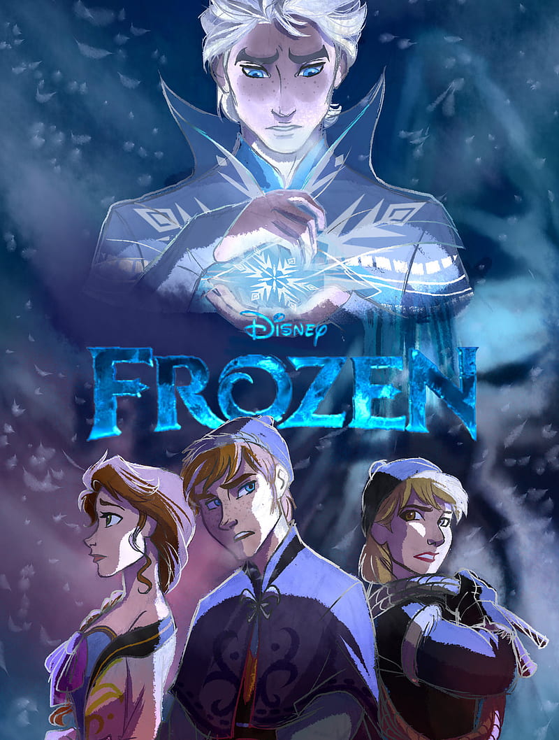 Frozen genderbend, anna, elsa, frozen, olaf, HD phone wallpaper
