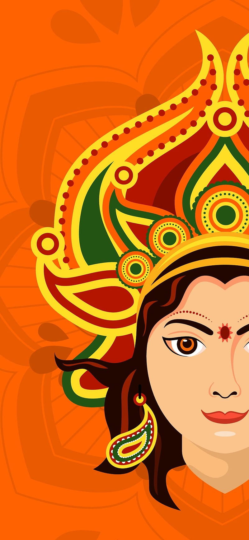 Navratri, durga, gold, super, witches, HD phone wallpaper | Peakpx