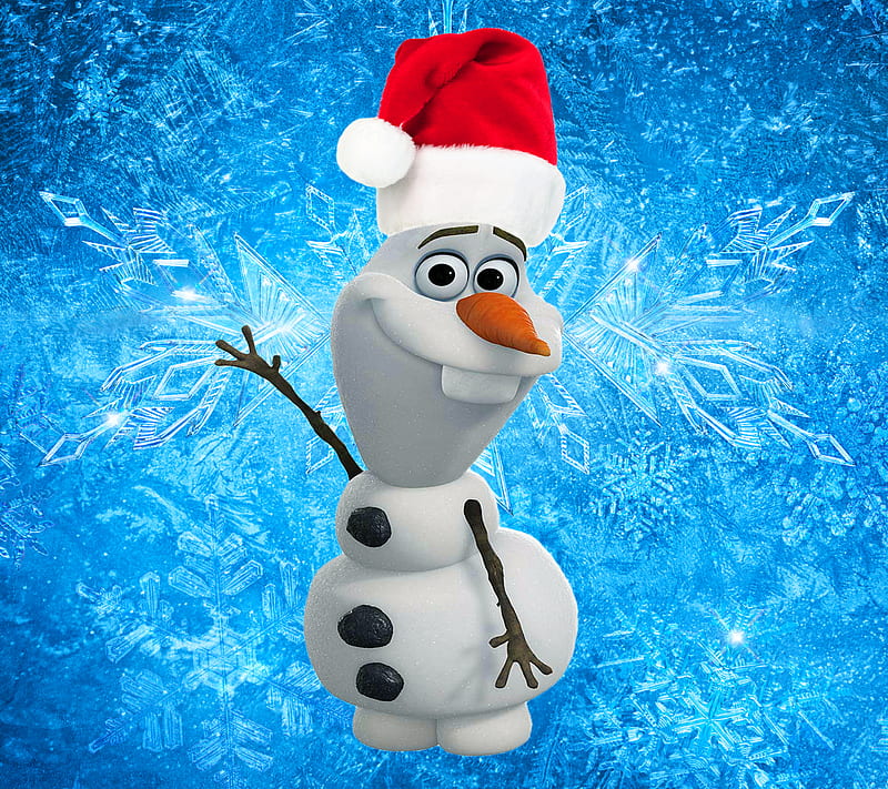Snowman Olaf, cute, disney, frozen, santa, HD wallpaper