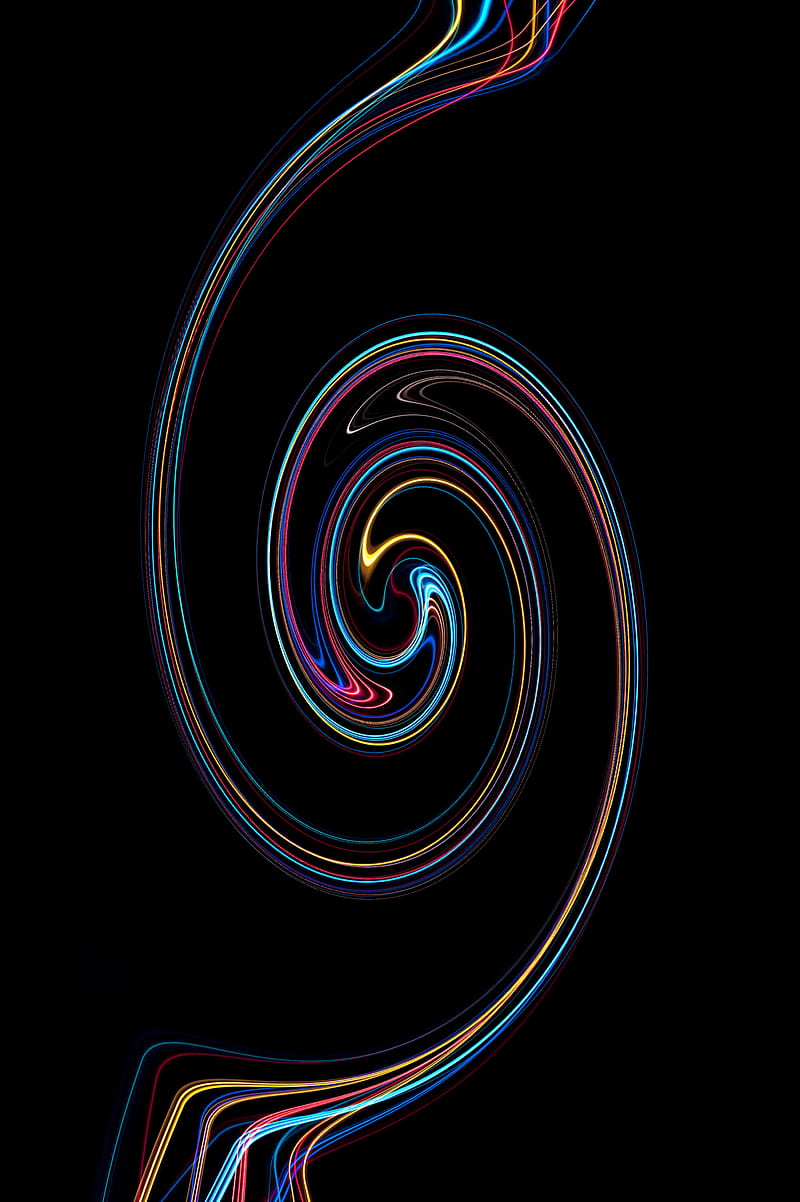 spiral, twisted, multicolored, lines, HD phone wallpaper