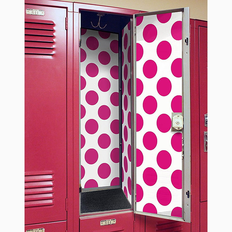 Hot Pink Dot - Back to School Deluxe Magnetic Locker - Easy Home Renewals, HD phone wallpaper