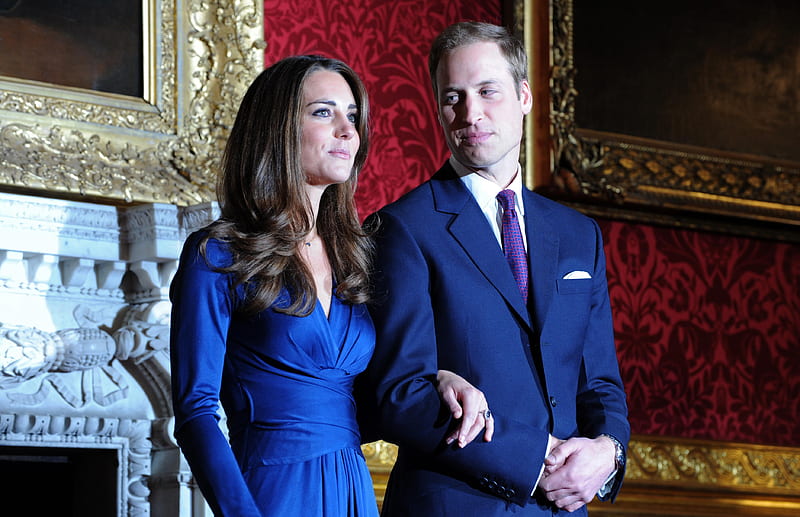 Mr & Mrs Windsor, william, katherine, royal, wales, HD wallpaper