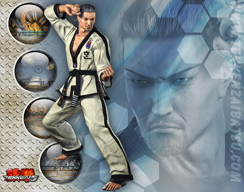 Baek Doo San, fighting, tekken, baek, HD wallpaper