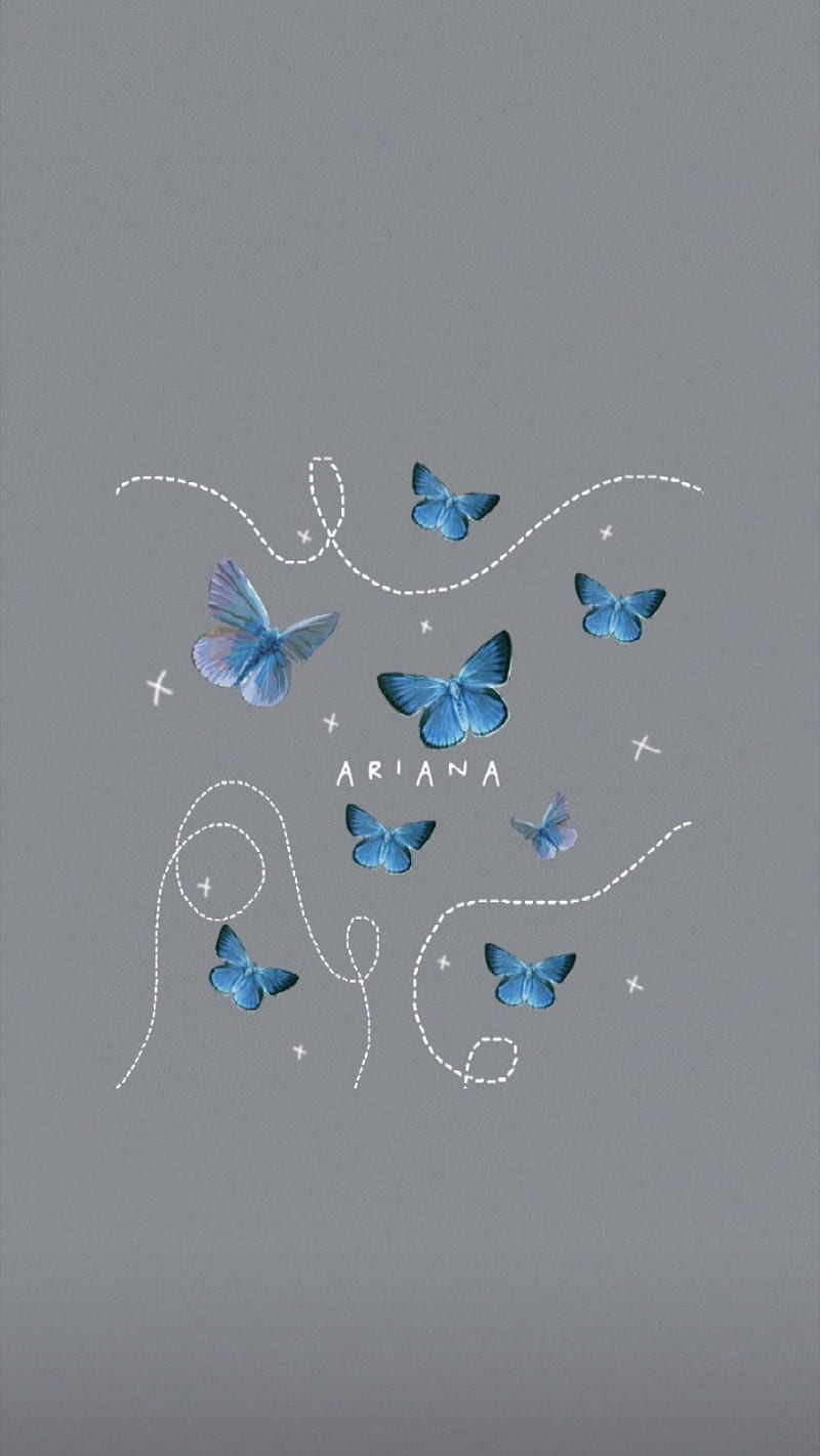 ariana butterflies, credits, instagram, locksgrandebutera, HD phone wallpaper