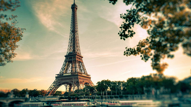 Parisian Landmark, france, tower, graph, monument, landmark, paris, HD wallpaper