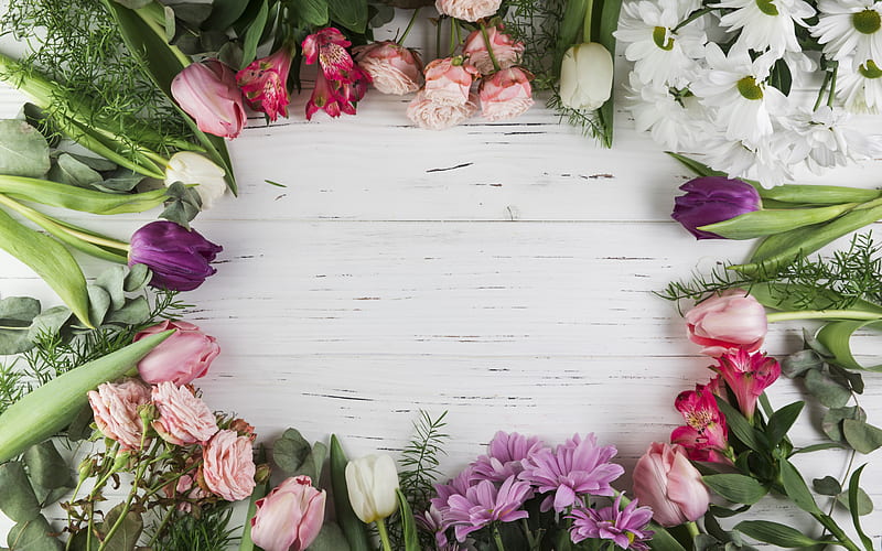beautiful flower photo frames