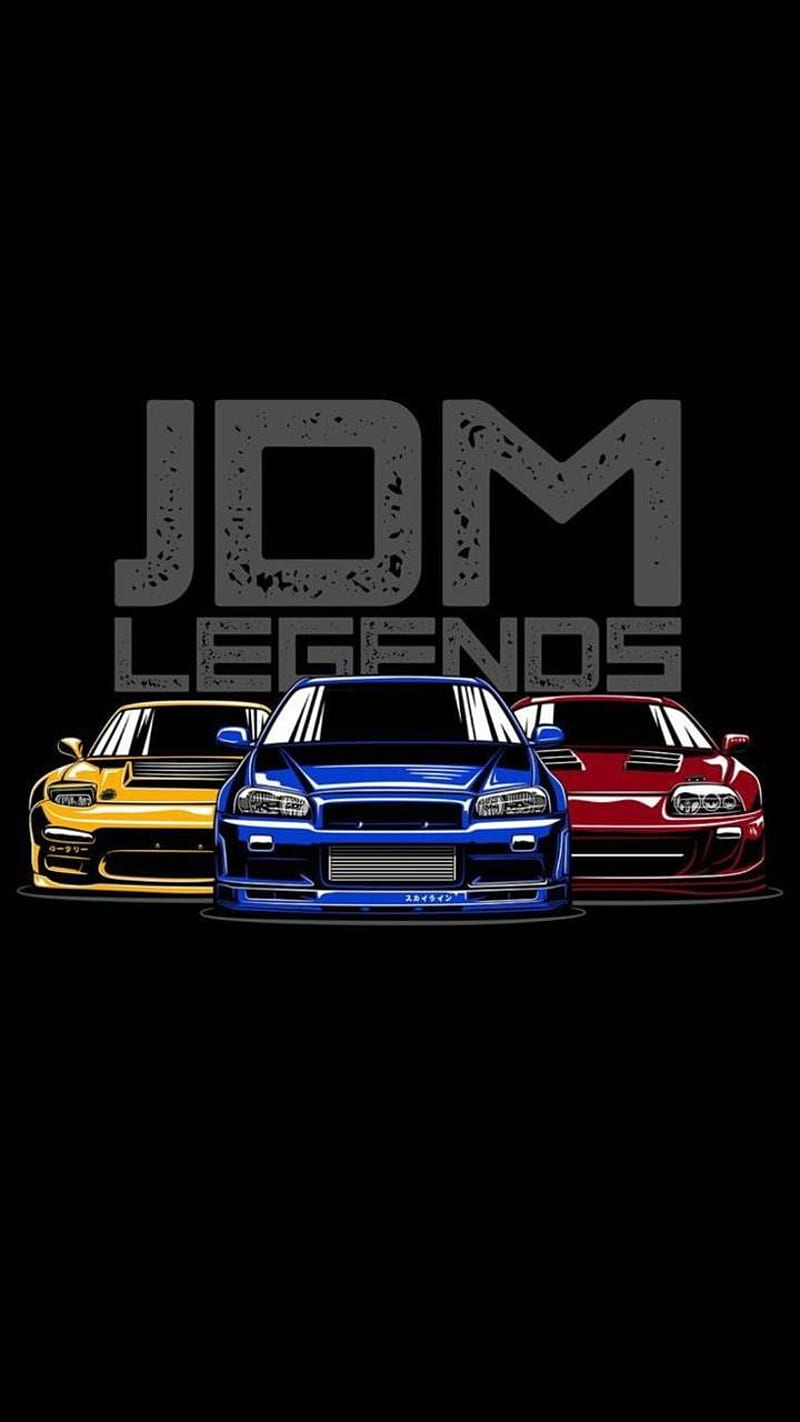 Golden JDM Cars , car, HD phone wallpaper