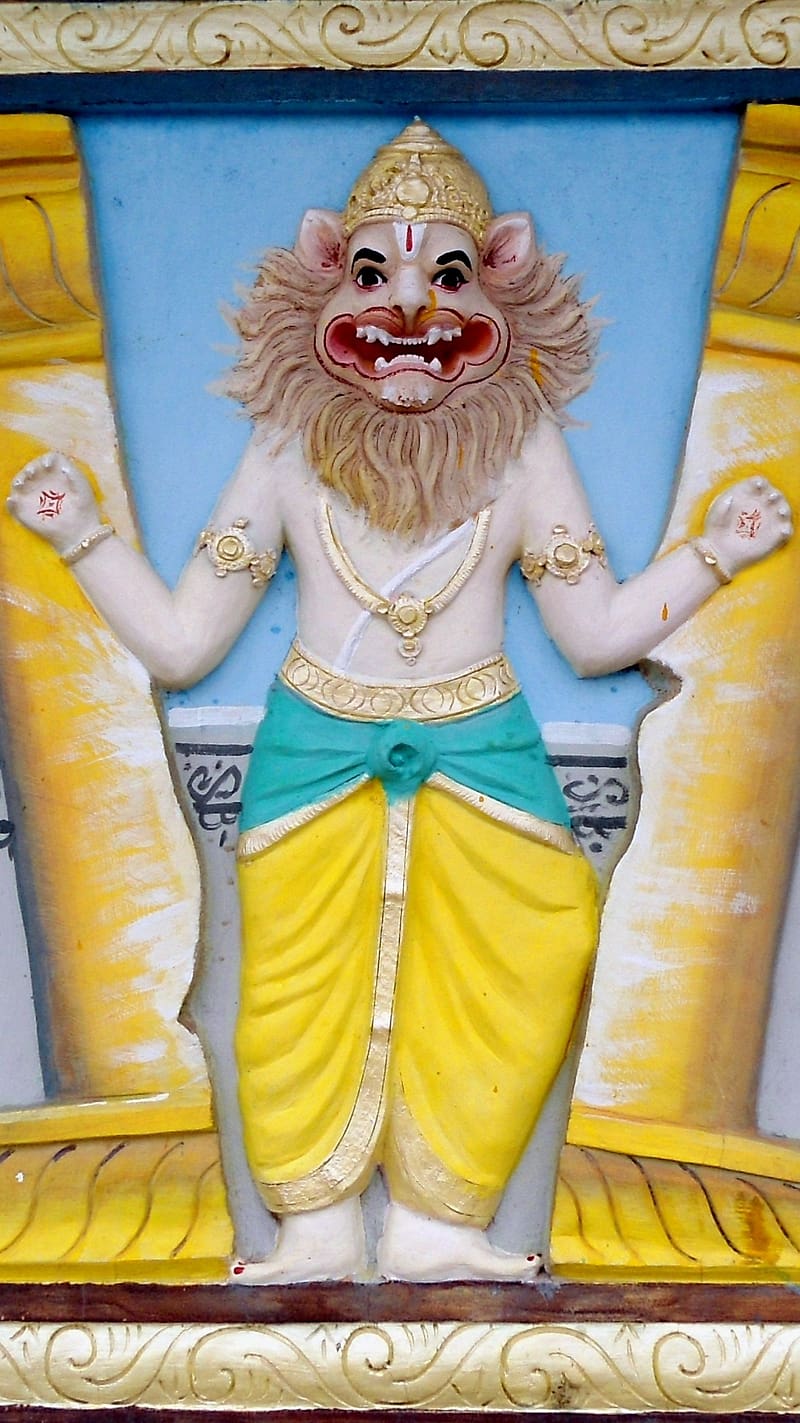Narasimha Swamy , Narasimha Jayanti, lord, god, HD phone wallpaper