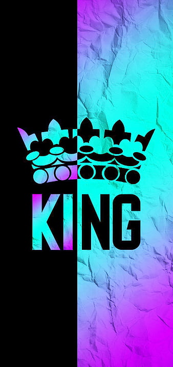 King logo, blue, dark, HD phone wallpaper | Peakpx