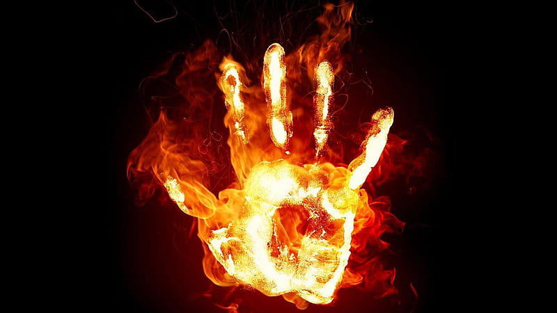 Hand In Fire Fire Hd Wallpaper Peakpx