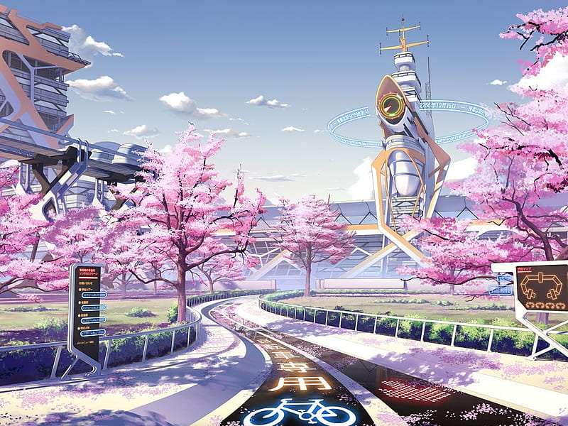Anime Scenery Futuristic City, Future, Beauty, CG, City, HD wallpaper |  Peakpx