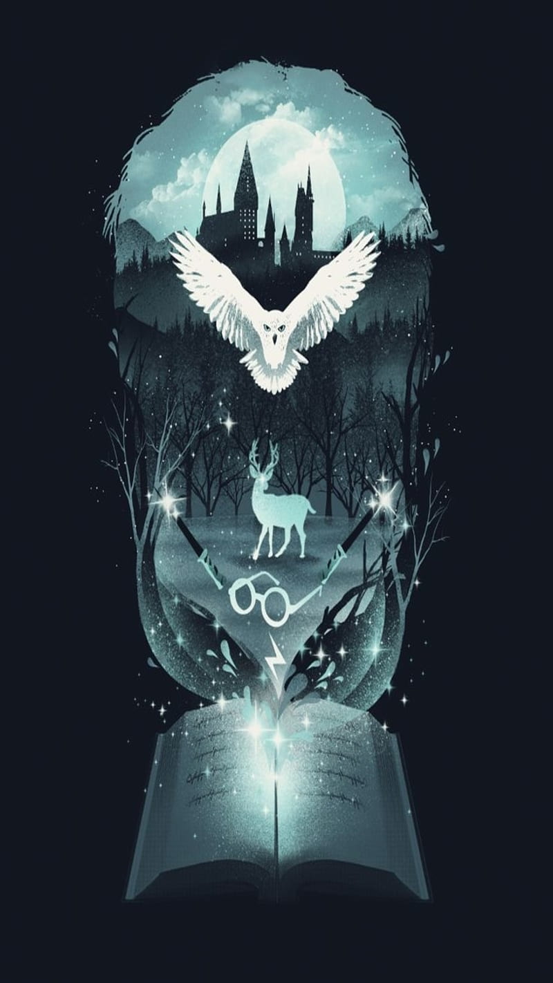 Hey everyone one I just saw this cool wallpaper So I thought its worth  sharing  rharrypotter