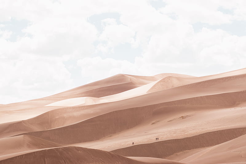 Of Desert Under White Clouds, HD wallpaper | Peakpx