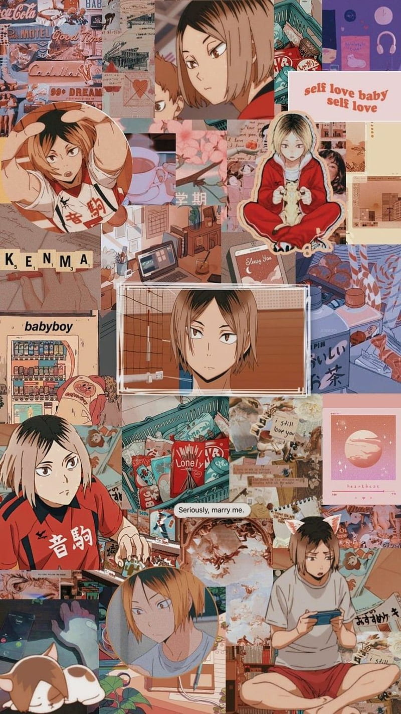 Kenma, aesthetic, among us, anime boys, cute, danganronpa, haikuu, husband, husbando, scrapbook, HD phone wallpaper
