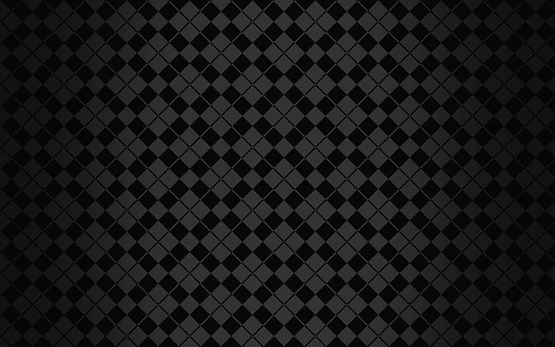 geometric texture, square texture, squares, black background, HD wallpaper