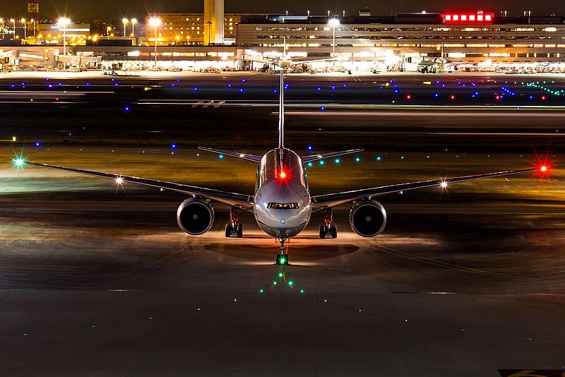 Night Aircraft Airport Passenger Plane Vehicles Hd Wallpaper Peakpx
