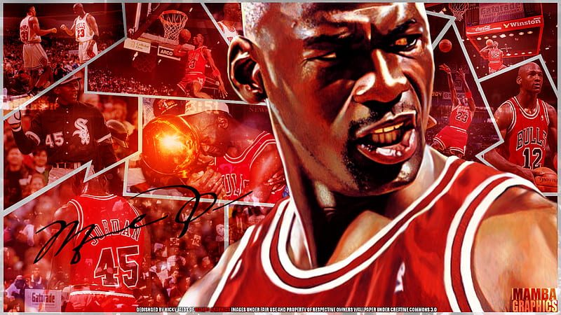 Michael Jordan, Air Jordan Red, HD wallpaper