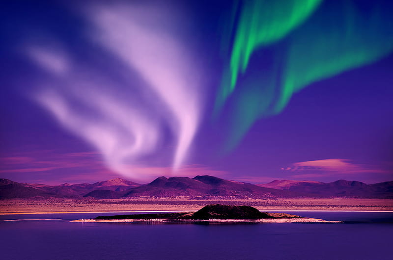 Aurora Borealis Beautiful View, northern-lights, nature, aurora, HD wallpaper