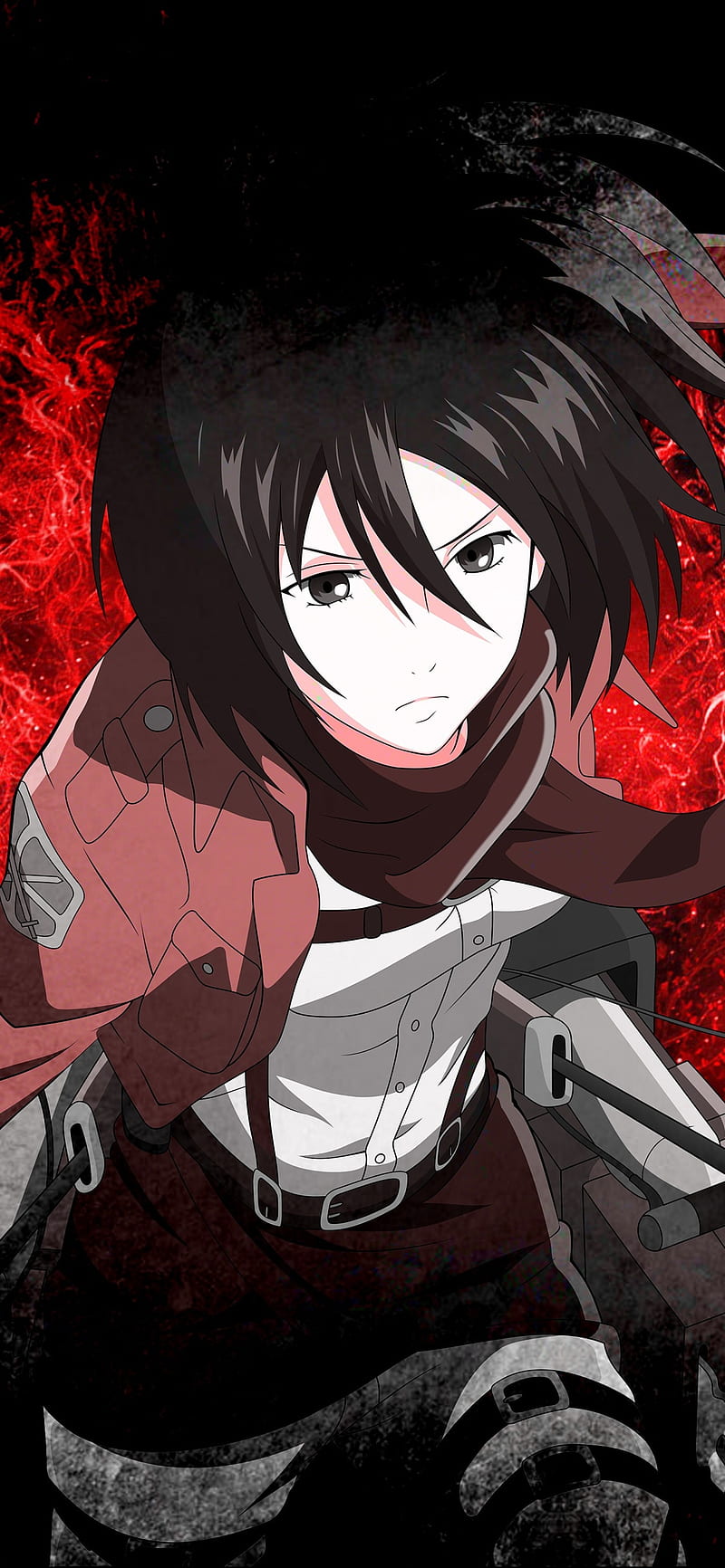 Mikasa Ackerman, attack on titan, HD phone wallpaper