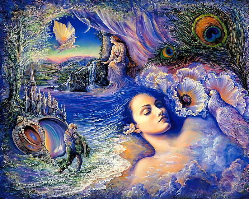 The Little Mermaid, mermaid, dreams, visions, sea, HD wallpaper