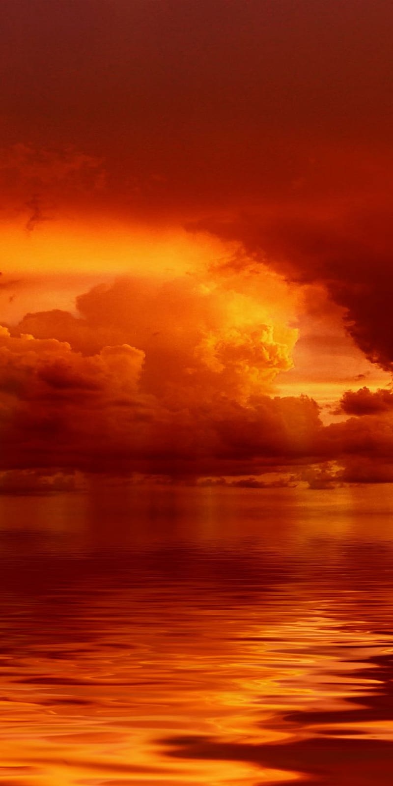 Red clouds, storm, sunset, art, . Yellow aesthetic pastel, Orange aesthetic,  HD phone wallpaper | Peakpx