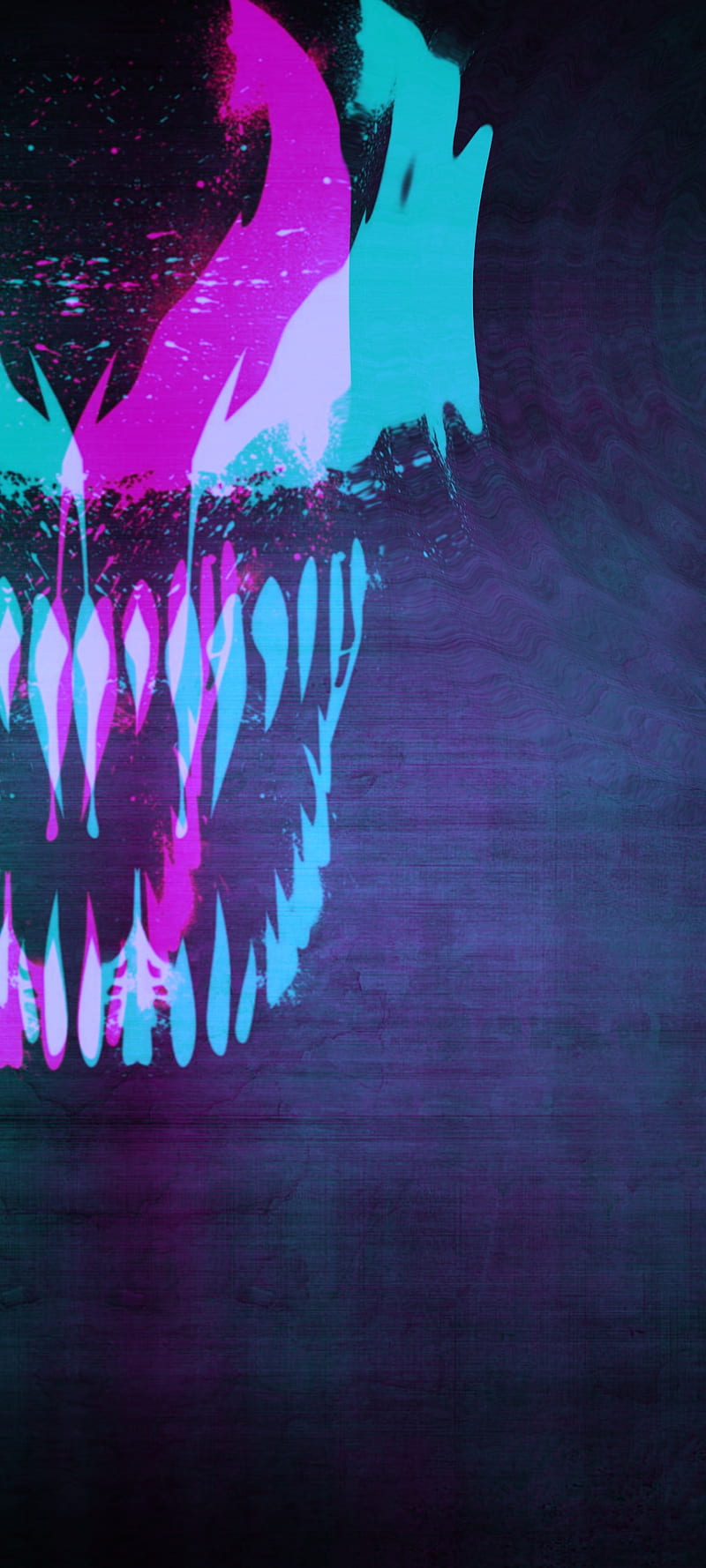 Abstract Venom, pink, blue, black, HD phone wallpaper